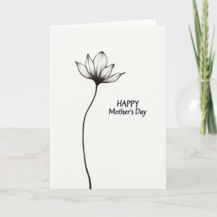 Tarjeta de Madres de Flor de Rayas