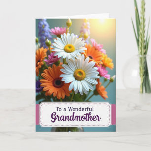 Tarjeta de Madres de Flores Radiantes