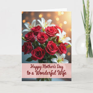 Tarjeta de Madres de Lirios Luminosos