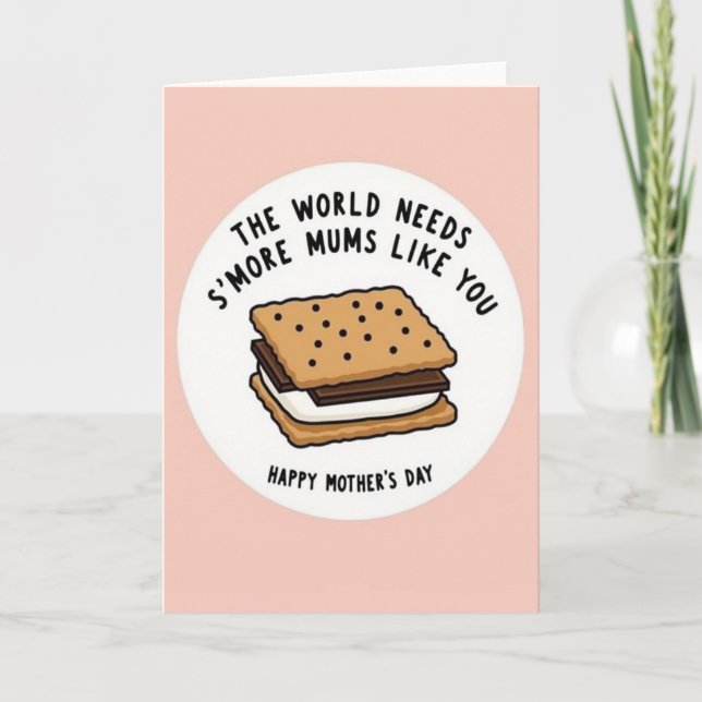 Tarjeta de Madres de Malvavisco Dulce (Anverso)