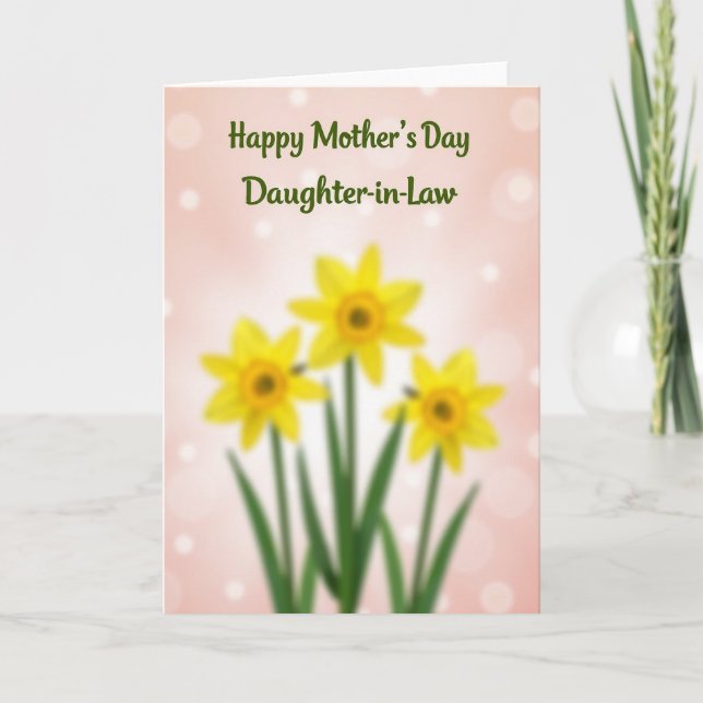 Tarjeta de madres de texto verde (Anverso)