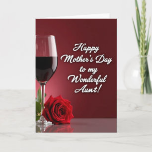 Tarjeta de Madres Dulces Vino Rubí