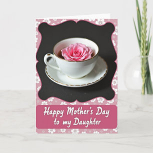Tarjeta de madres elegante fucsia