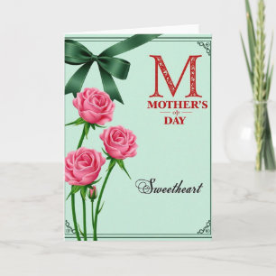 Tarjeta de Madres Emerald Ribbon