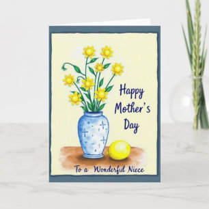 Tarjeta de Madres Flor Amarilla