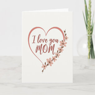 Tarjeta de Madres Flor de Floración