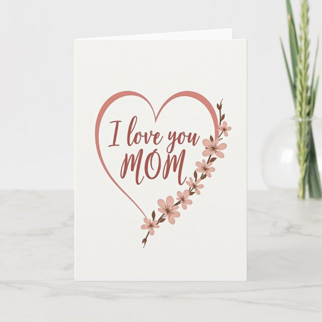Tarjeta de Madres Flor de Floración (Anverso)