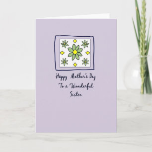 Tarjeta de Madres Flor Verde