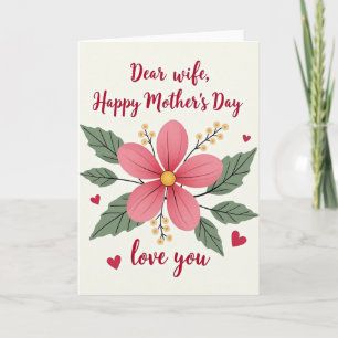 Tarjeta de Madres Floral Dulce