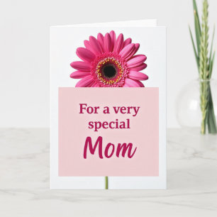 Tarjeta de madres floral magenta