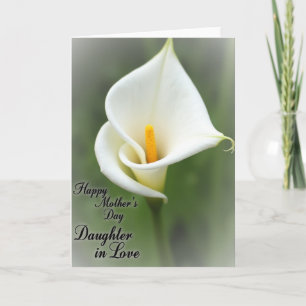 Tarjeta de Madres Florales Aman a su Hija
