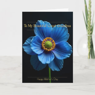 Tarjeta de madres florales de noche de terciopelo