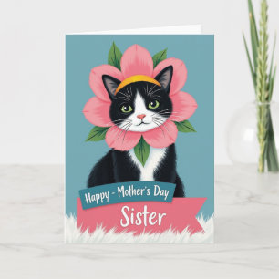 Tarjeta de Madres Gato de Ojos Esmeralda