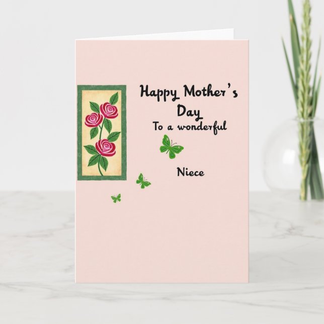 Tarjeta de Madres Rosa Esmeralda (Anverso)
