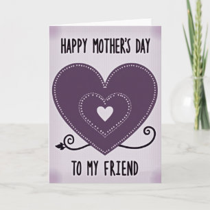 Tarjeta de Madres Sentimental con Capas