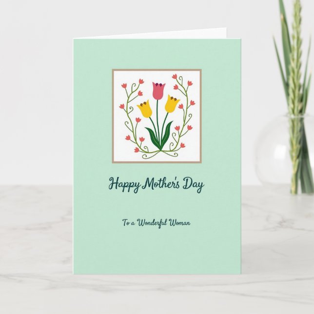 Tarjeta de madres verde menta (Anverso)