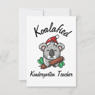 Tarjeta de Maestra de Jardín de Infantes Koalifica