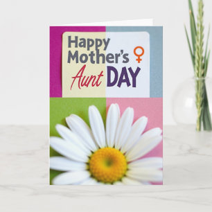 Tarjeta de Magenta para el Día de la Madre Tía