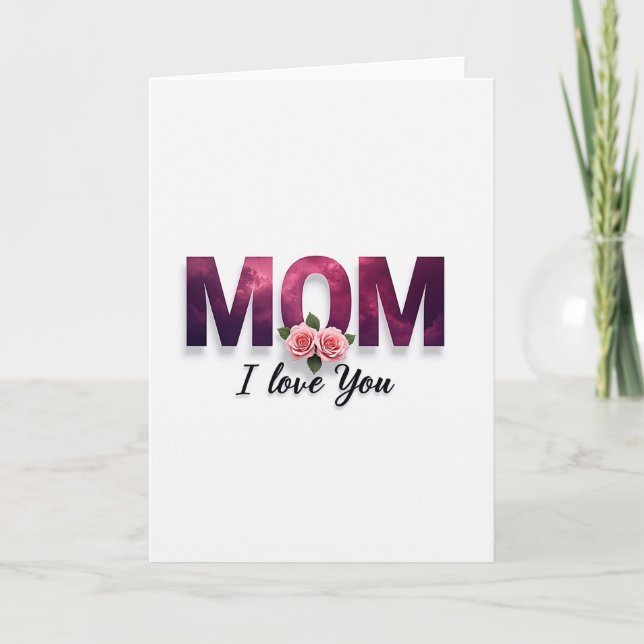 Tarjeta de Mamá Celestial Te Quiero (Anverso)