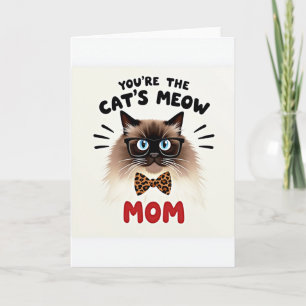 Tarjeta de Mamá con Estampado de Leopardo