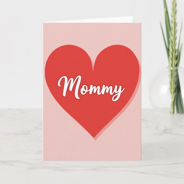 Tarjeta de Mamá Corazón Escarlata (Anverso)