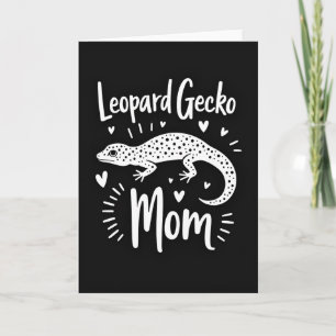 Tarjeta de Mamá de Gecko Leopardo Dulce