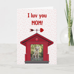 Tarjeta de Mamá de Mascota Foto Cachorro Perro