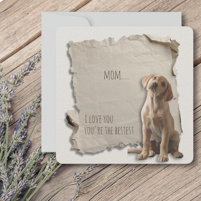 Tarjeta de mamá de recuperación de oro especial (Mothers Day is a great time to show mom how special she is, but any day is a day to say I love you!)