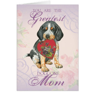 Tarjeta de mamá del corazón de Bluetick