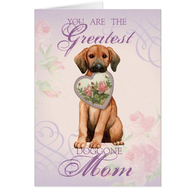 Tarjeta de mamá del corazón de Redbone (Frente)