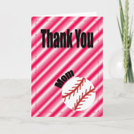 Tarjeta de mamá del equipo de béisbol