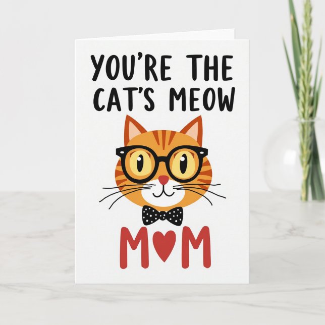 Tarjeta de Mamá Felina Crujiente (Anverso)