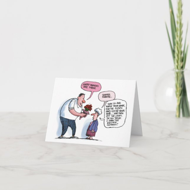 Tarjeta de mamá Feliz Día de la Madre Personalizad (Anverso)