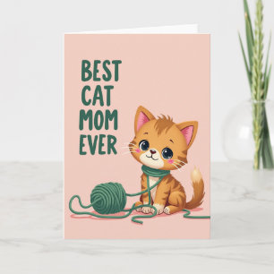 Tarjeta de Mamá Gata Dulce Siempre