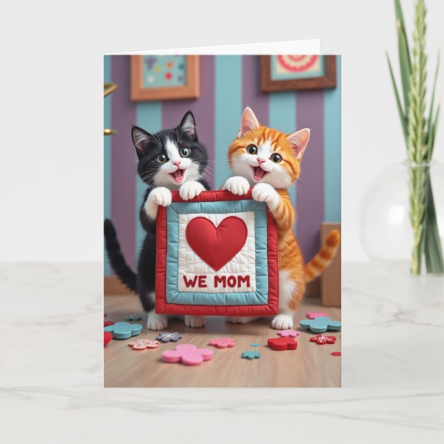 Tarjeta de Mamá Gatito Dulce (Anverso)