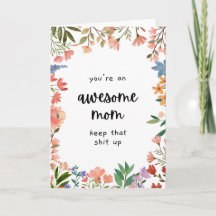 Tarjeta de Mamá Increíble - Tarjeta Divertida del 