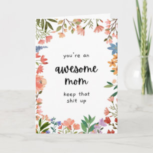 Tarjeta de Mamá Increíble - Tarjeta Divertida del