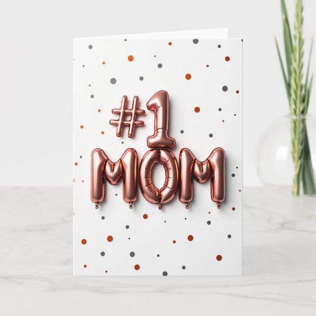 Tarjeta de Mamá Número Uno (Anverso)