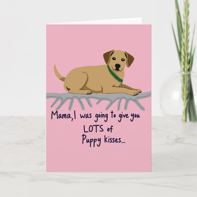 Tarjeta de Mamá Perrita Dulce (Anverso)