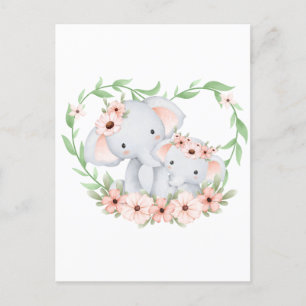 Tarjeta de mamá y bebé