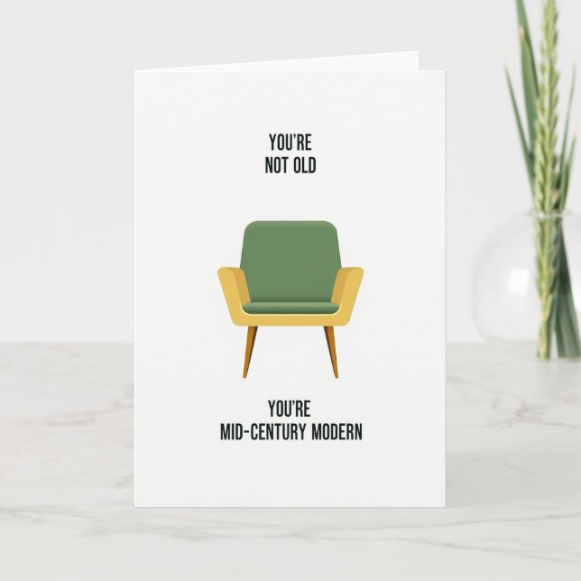 Tarjeta de Mamás Modernas de Mitad de Siglo (Anverso)