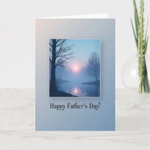 Tarjeta de Mañana Nublada del Día del Padre