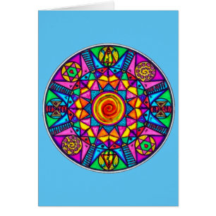 Tarjeta de Mandala de Medicina de la Oración de Cu