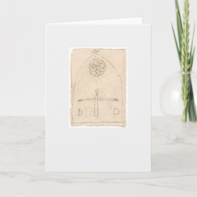 Tarjeta de Mandala y Catedral (Anverso)