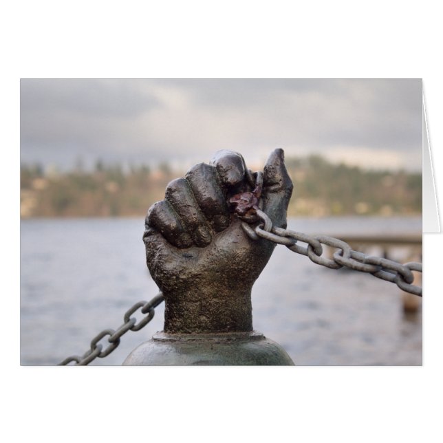 Tarjeta de mano de latón (Anverso (Horizontal))