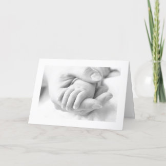 Tarjeta de mano de un niño
