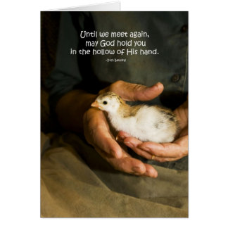 Tarjeta de "mano hueca"