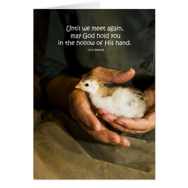 Tarjeta de "mano hueca" (Frente)