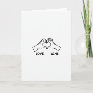 Tarjeta de Manos de Amor Simple