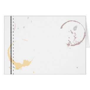 Tarjeta de manta de café de máquina de escribir